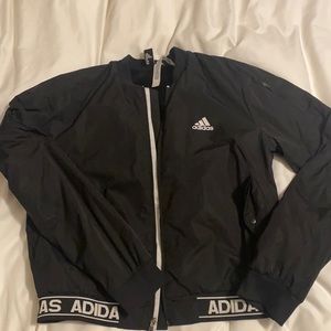Black Adidas bomber jacket